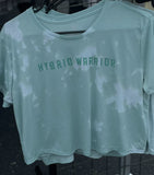 Hybrid Warrior Signature Bleach-Dyed Crop Tee