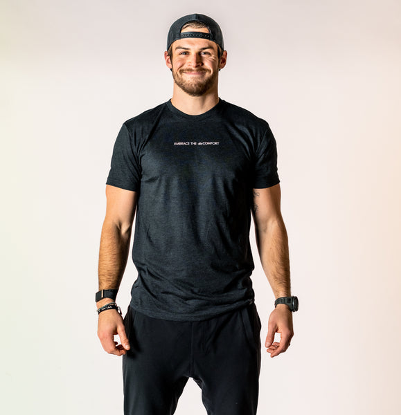 Heather Black Embrace The disComfort Tee