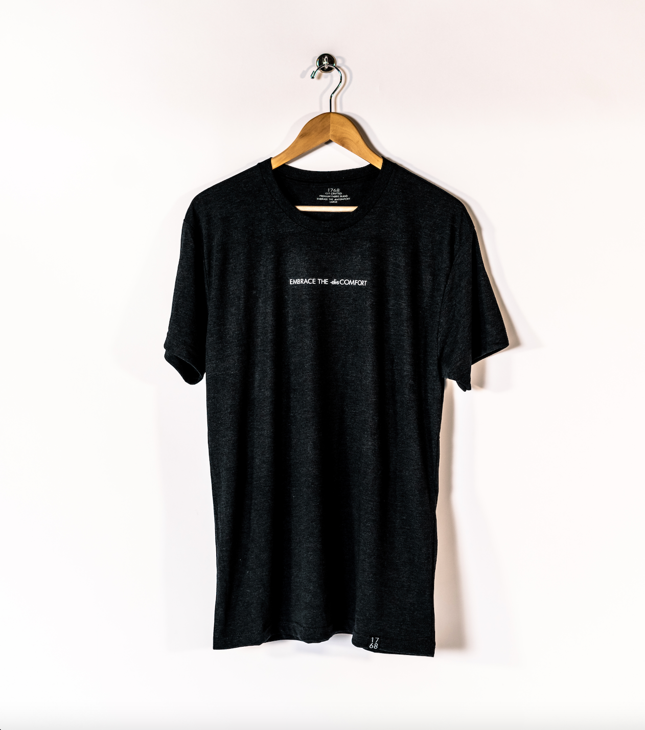 Heather Black Embrace The disComfort Tee